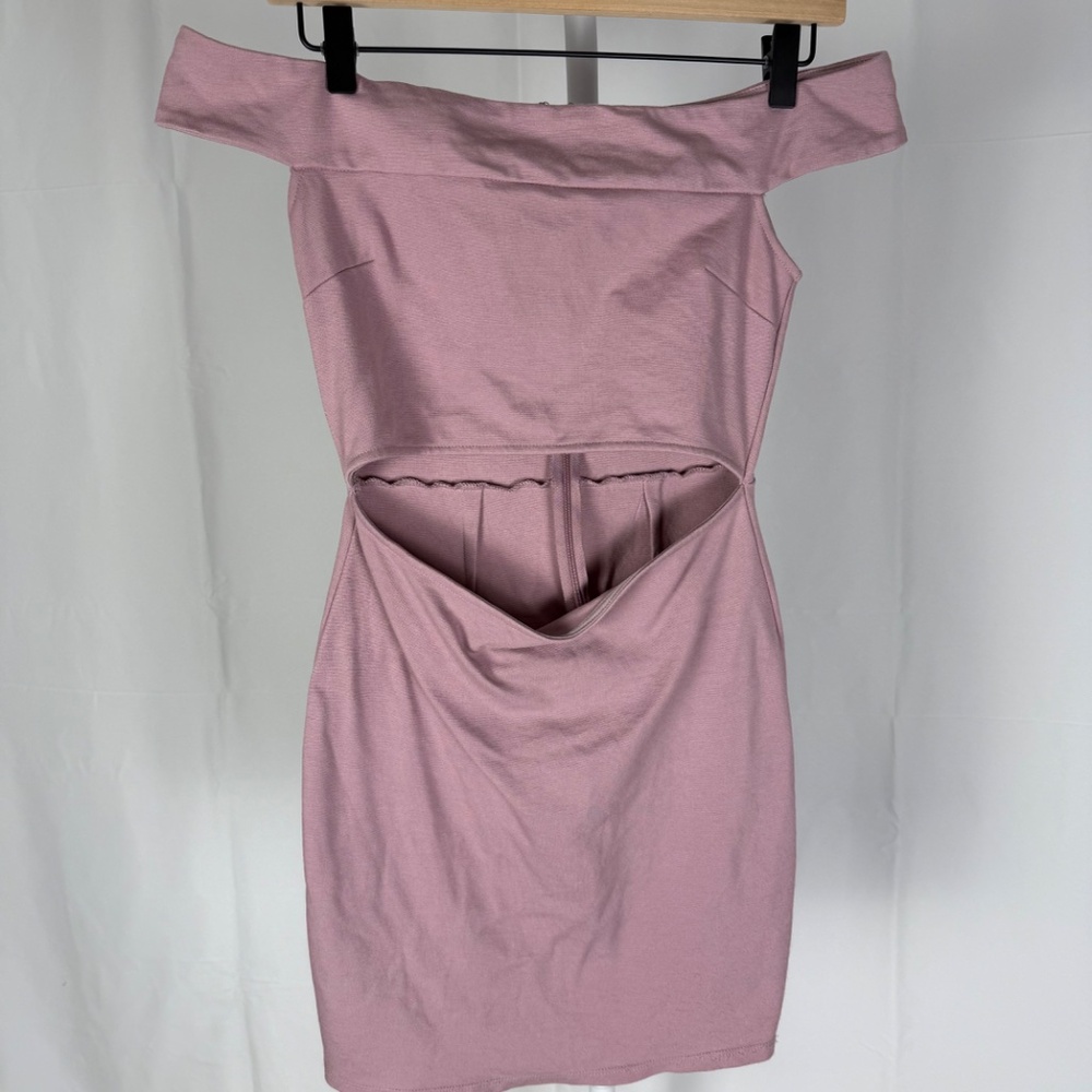 Urban Outfitters Silence + noise off the shoulder mini cutout dress Sz S Party - Picture 5 of 11